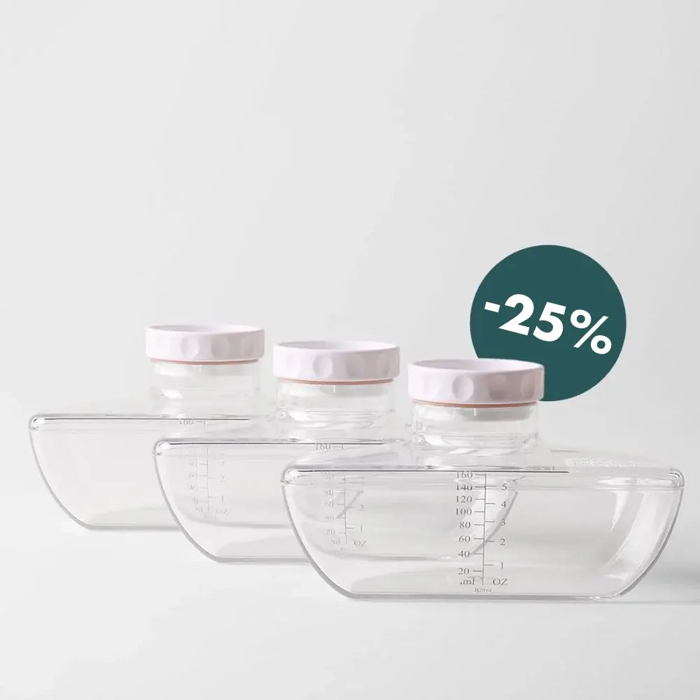 Perifit Pump | Biberones para almacenar leche materna (Paquete de 3)