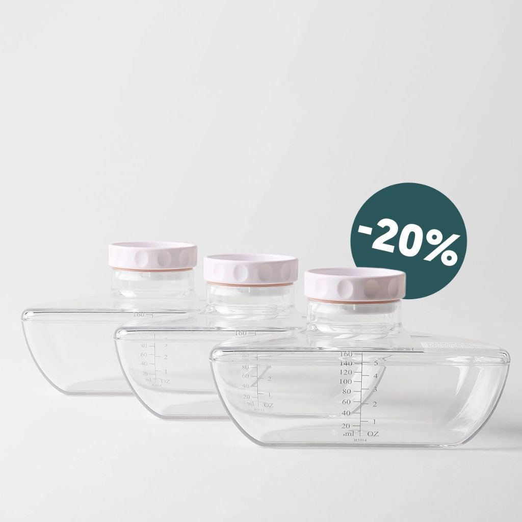 Perifit Pump | Biberones para almacenar leche materna (Paquete de 3)